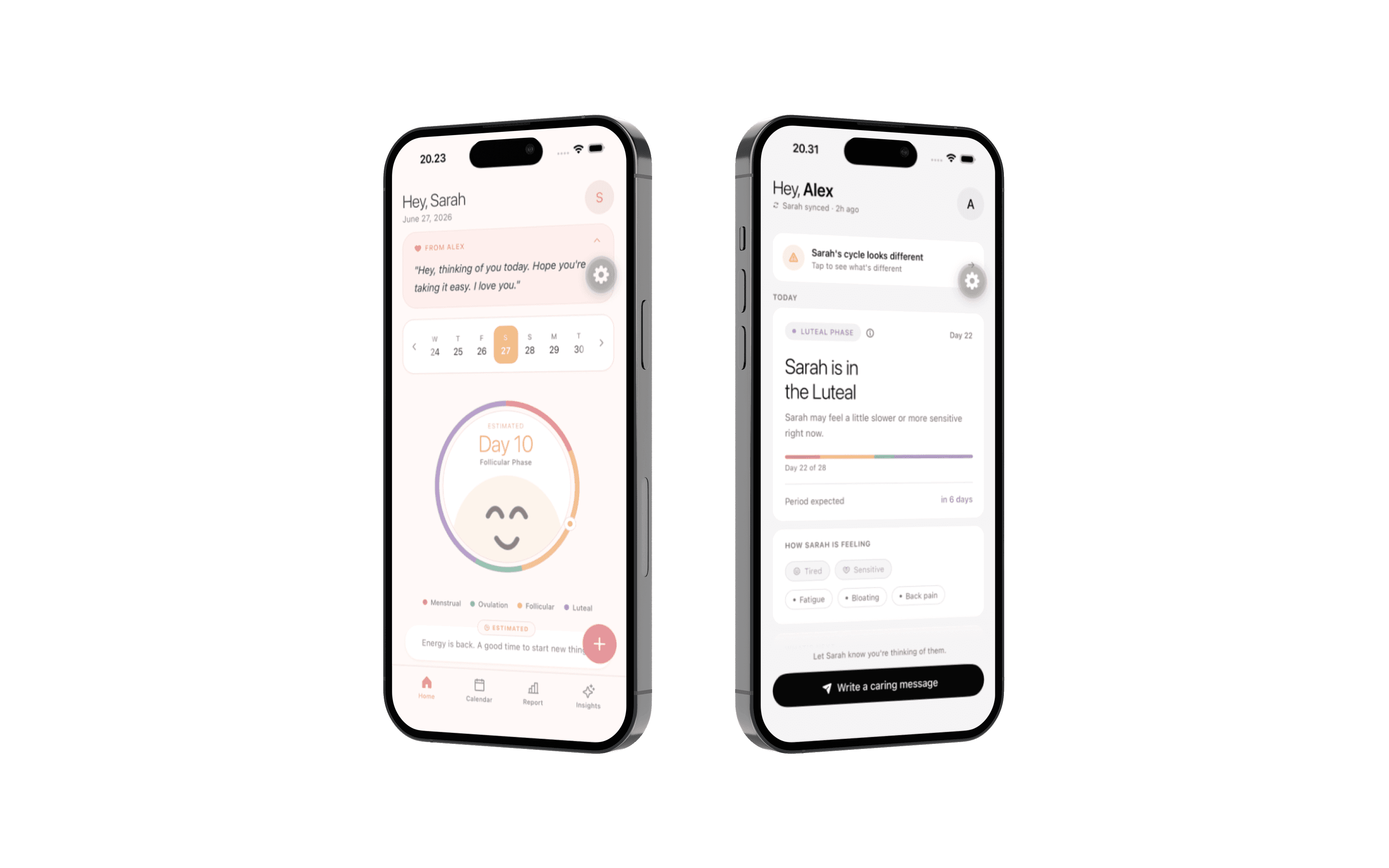 Flory app screens